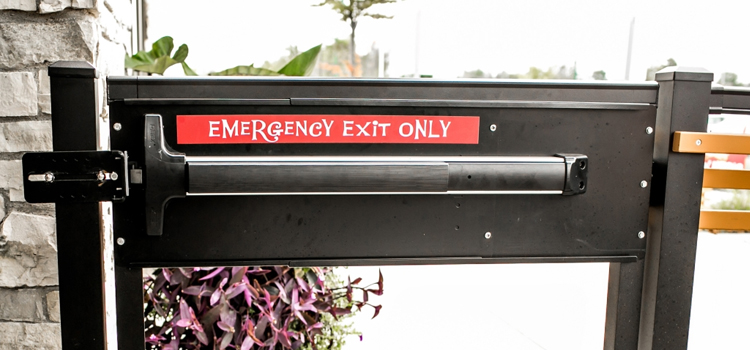 emergency push bar installation in San Jose